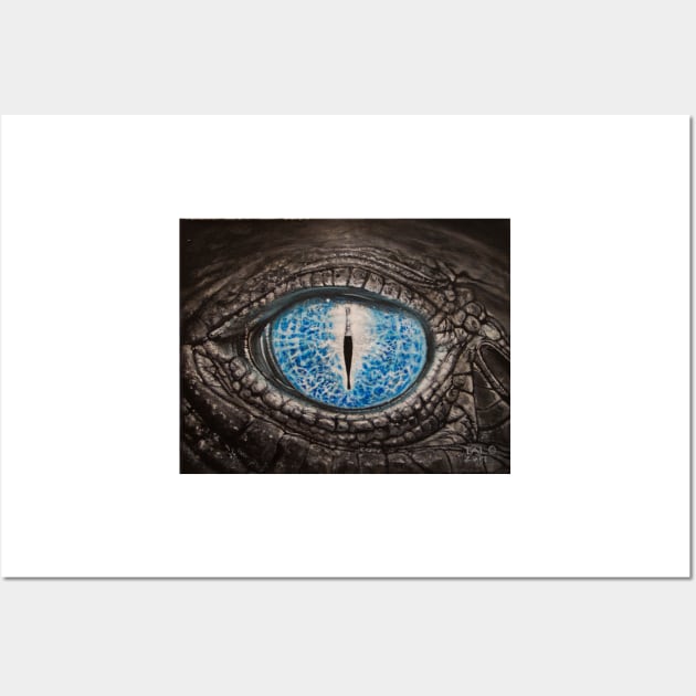 "Crocodile Eye: Perspective on Time" Wall Art by RobTalo